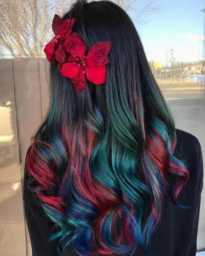Rainbow-Christmas-Hair-Colors