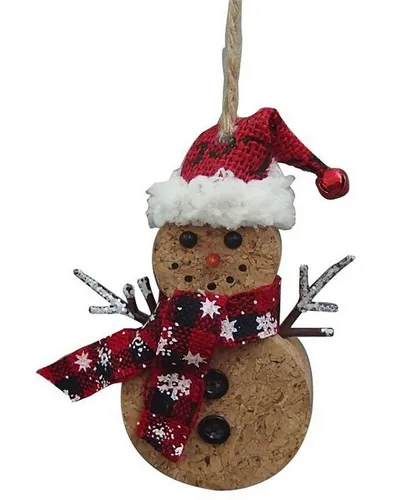 Snowman-Cork-Ornament