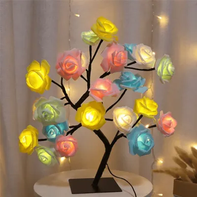 LED Rose Tree Lamp