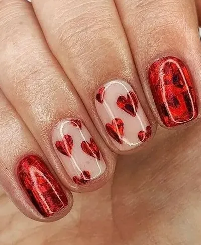 valentine tiktok nail trends