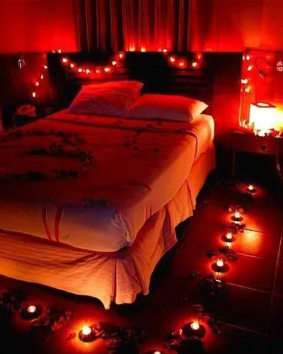 romantic room setup for her