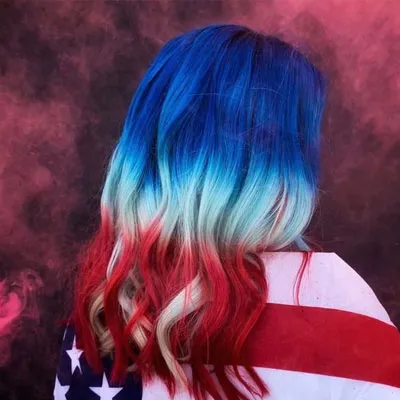 Ombre-Independence-day-hair-dye
