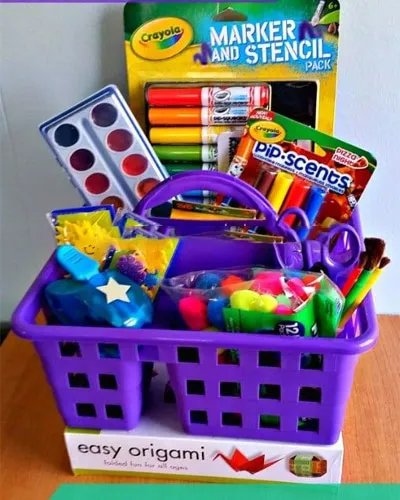 Art-supplies-Gift-Basket